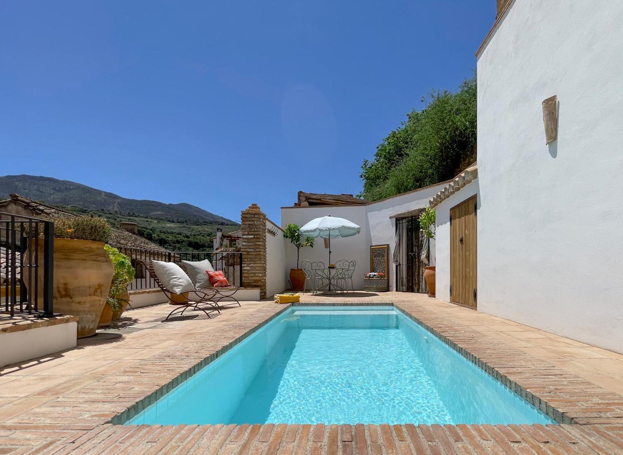 Stunning Spanish White Village Home Private Pool Stunning Views Saleres Eksteriør bilde